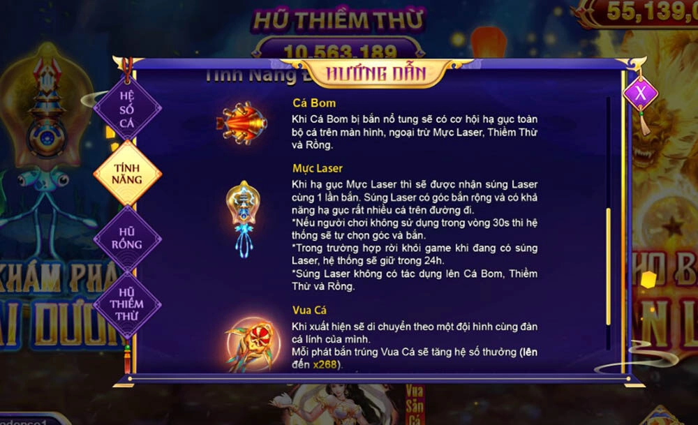 Tính năng đặc biệt